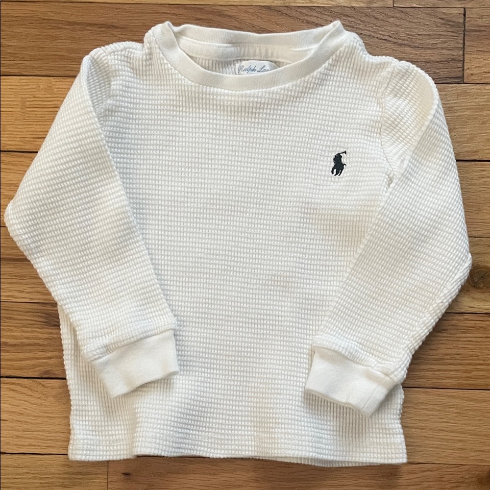 Ralph Lauren Kids Waffle Knit Long Sleeve